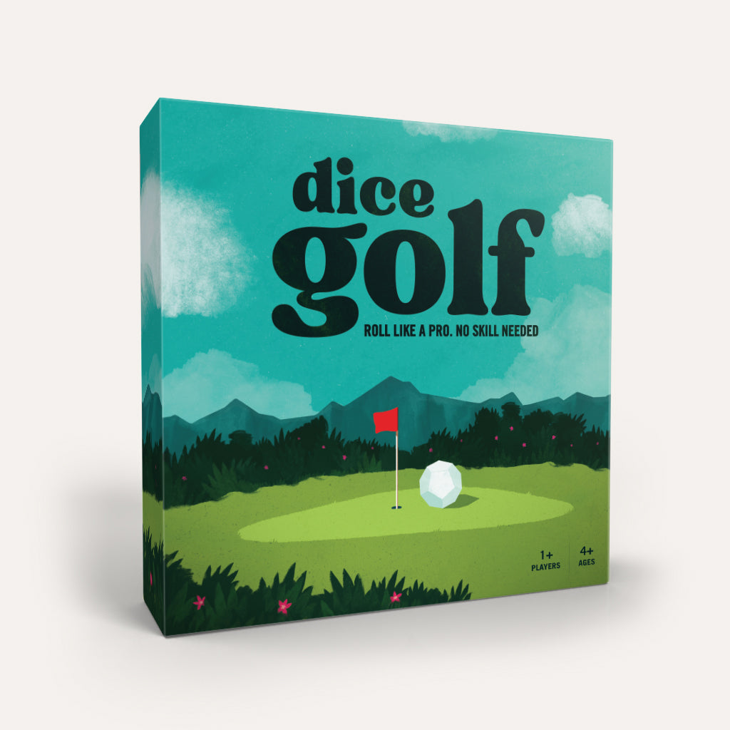 Board Buddies Gaming Dice Golf Game - 1.75" x 9.5" x 9.5" - A family-friendly tabletop golf board game, perfect for golf enthusiasts and family fun. Explore Dice Golf, the Golf Board Game that's becoming one of the popular golf games.